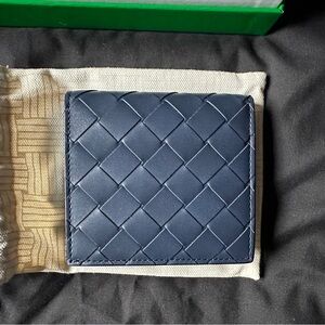 Bottega Veneta Slim Bi-Fold Wallet Cypress/Abyss